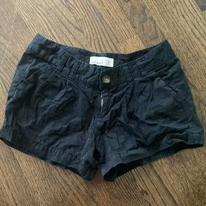 Black cargo shorts